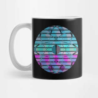 Retro-futuristic atom Mug